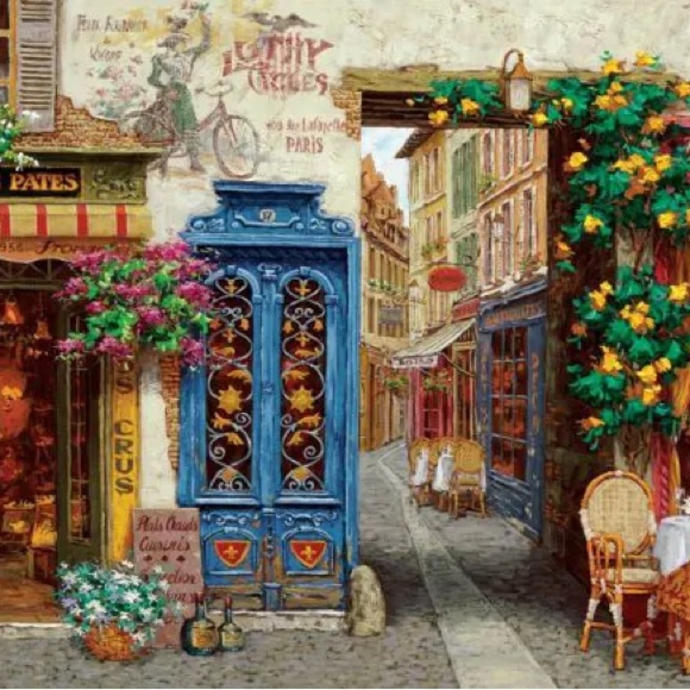 🧩 500 piece Viktor Shvaiko “Rue Lafayette” puzzle. Pretty. Complete.